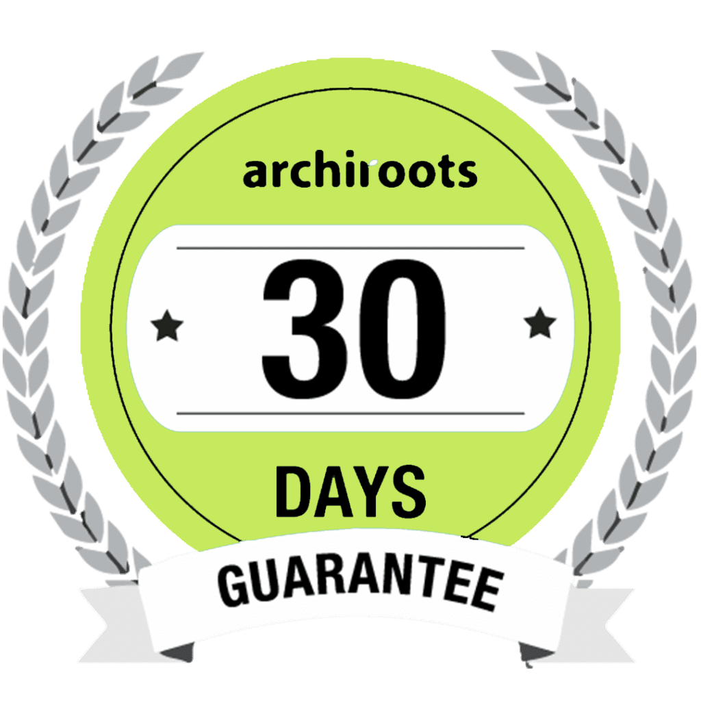 Archiroots 30 days guarantee