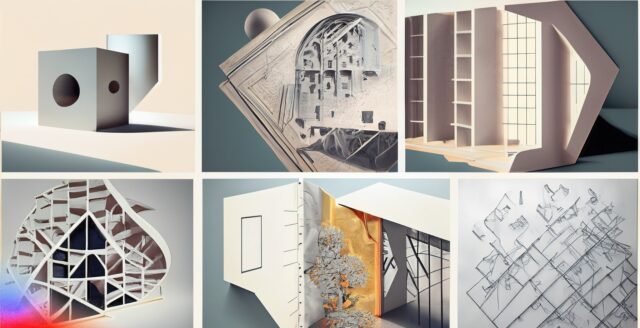 AI collage of architectural concepts