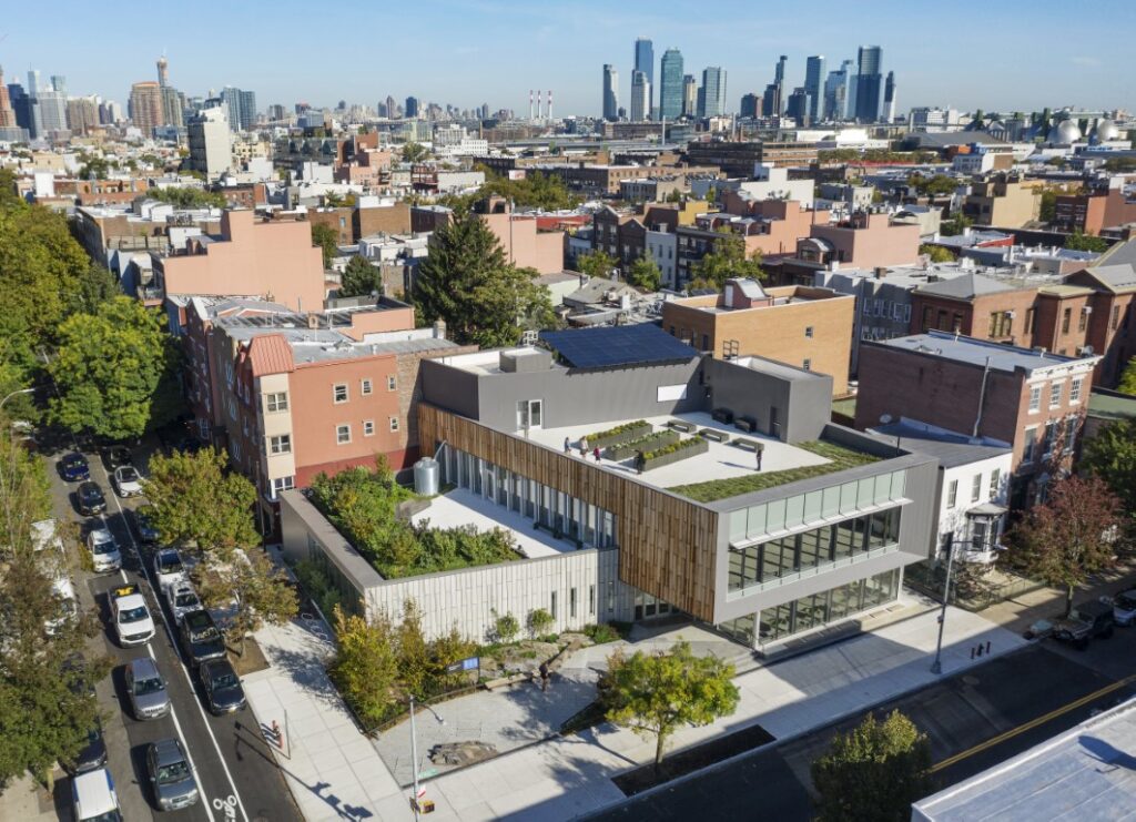 Greenpoint library aerial