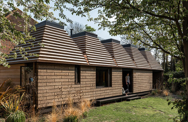 The cork house built entirely in sustainable building material