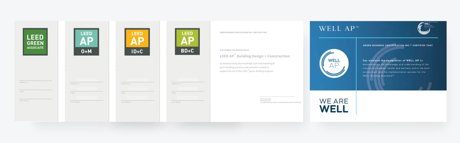 leed credentials group training