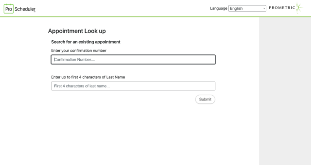 Input your initial leed exam confirmation number