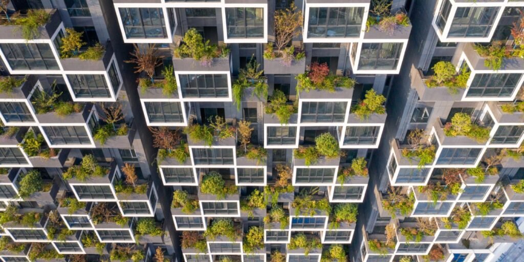 Vertical Forest Complex china aerial