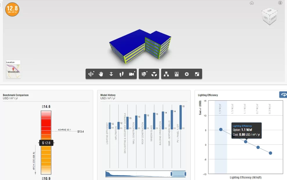 Architect designing on revit insight