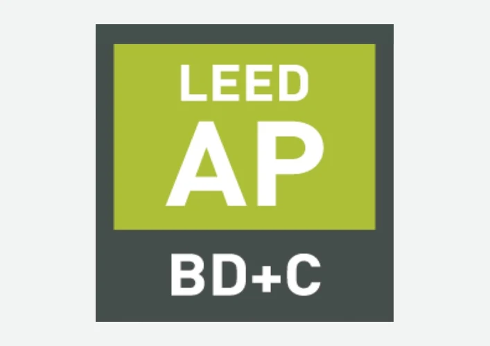 LEED AP Building Design and Construction accreditation badge